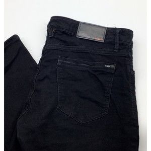 Killer One K89 Mens Slim Fit 989 Jeans Black Size 38 (Actual Size 36‎ x 29.5)
